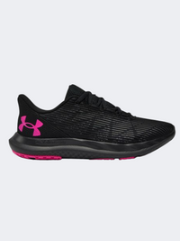 حذاء جري نسائي Under Armour Charged Speed Swift أسود/ريبيل بينك