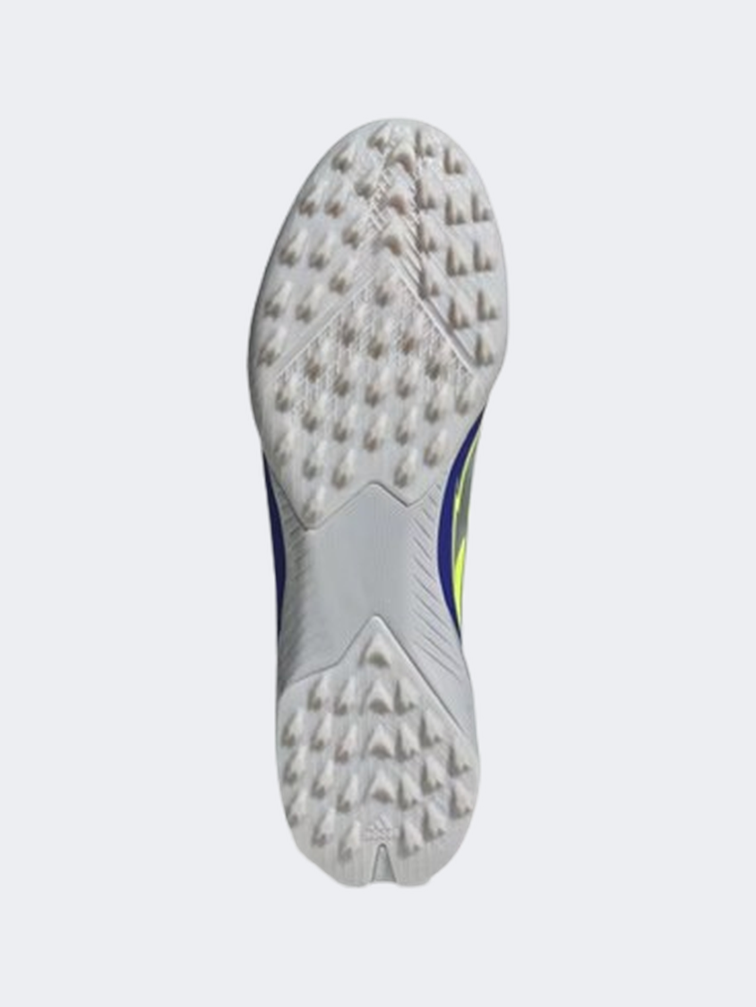 حذاء كرة القدم للرجال Adidas F50 League Tf Messi فضي/أصفر/أزرق