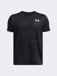 Under Armour Tech Vent Jacquard Boys Training T-Shirt Black