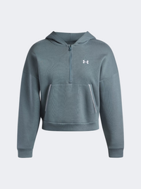 هودي نسائي من Under Armour Rival Fleece Piped أسلوب حياة لون جاسبر أزرق