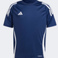 Adidas Tiro 24 Boys Football T-Shirt Navy Blue/White