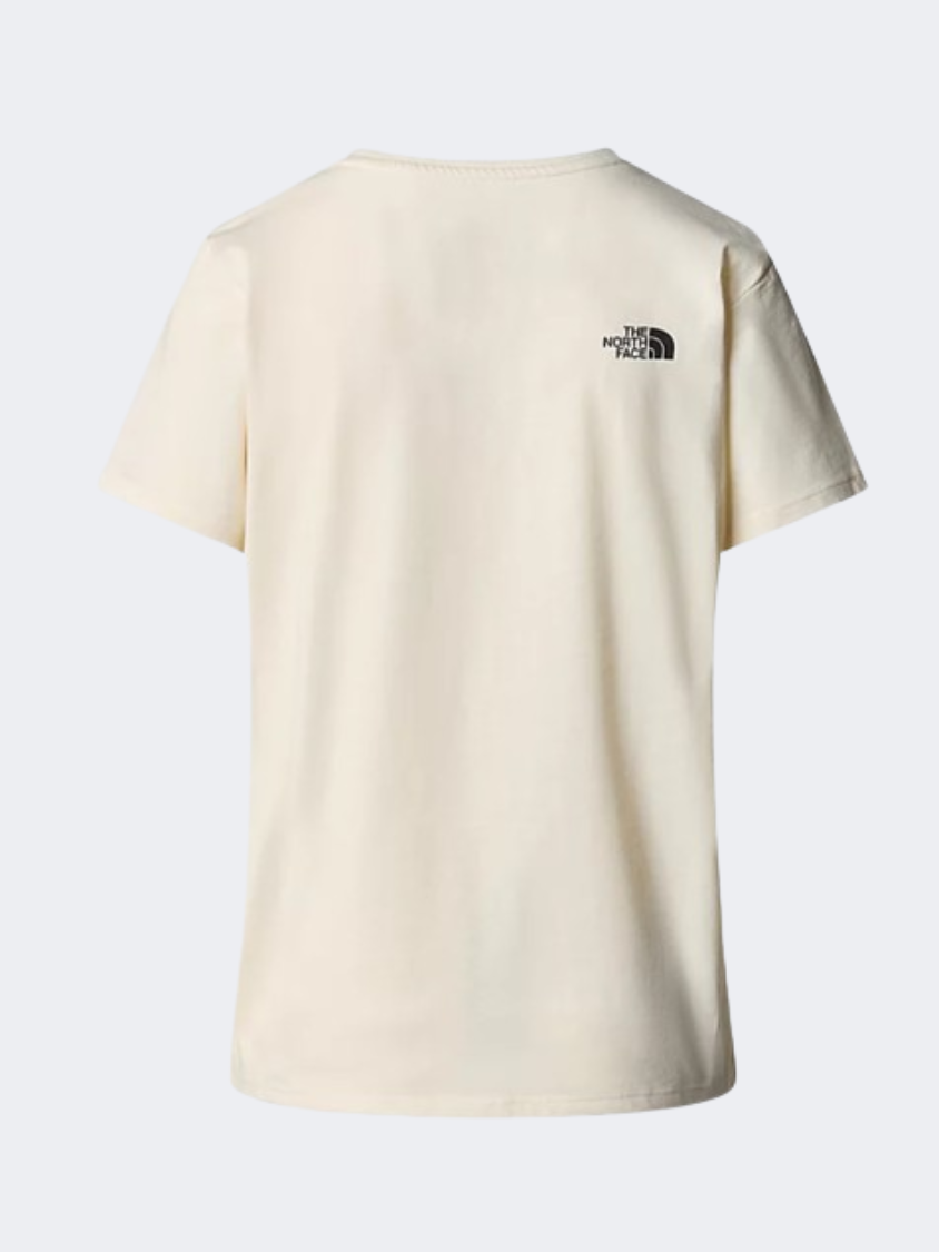 The North Face Foundation Coordinates Graphic Women Hiking T-Shirt White Dune