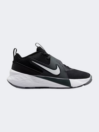 حذاء كرة سلة للجنسين Nike Team Hustle 12 Gs أسود/أنثراسايت
