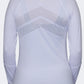Oil And Gaz Round Neck Women Fitness Long Sleeve White