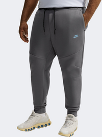 بنطال لايف ستايل رجالي Nike Tech Fleece بلون رمادي دخاني/أزرق