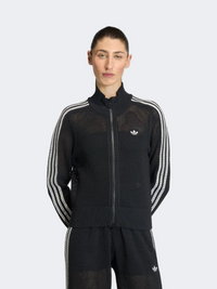 Adidas Knitted Crochet Firebird Women Originals Track Top Black