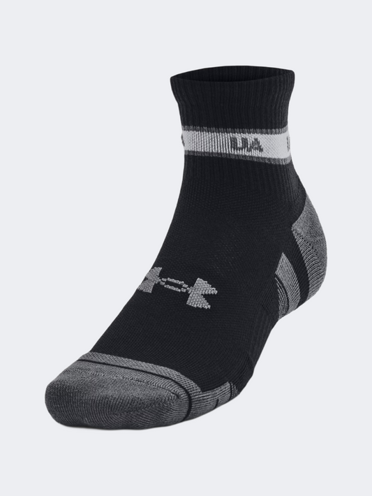 Under Armour Performance Tech 3 Pieces Unisex Training Sock Black/Jet Grey