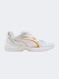 حذاء لايف ستايل رجالي Puma Milenio Tech أبيض/ذهبي