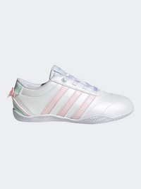 حذاء Adidas Grand Court Lo Ps للبنات - ملابس رياضية - أبيض/وردي/نعناع