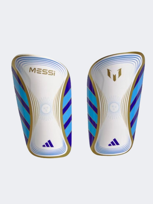 Adidas Messi Club Men Football Protection White/Blue/Gold