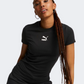 Puma Classics Slim Women Lifestyle T-Shirt Black 535610-01