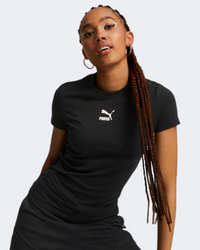 Puma Classics Slim تيشيرت لايف ستايل نسائي أسود 535610-01