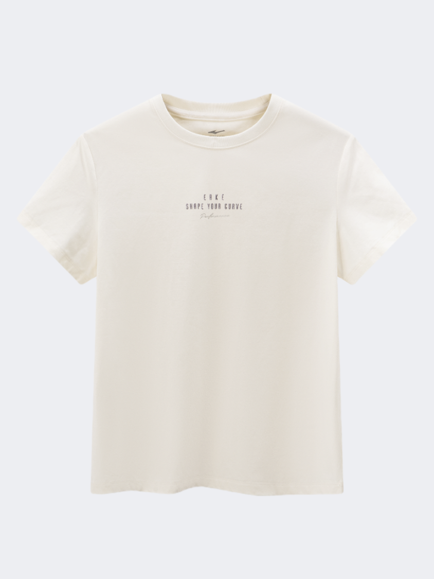 Erke Women Lifestyle T-Shirt Glacier White