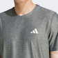 Adidas Own The Run Men Running T-Shirt Grey/White