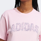 Adidas Tech Illustrate Graphic Women Sportswear T-Shirt True Pink