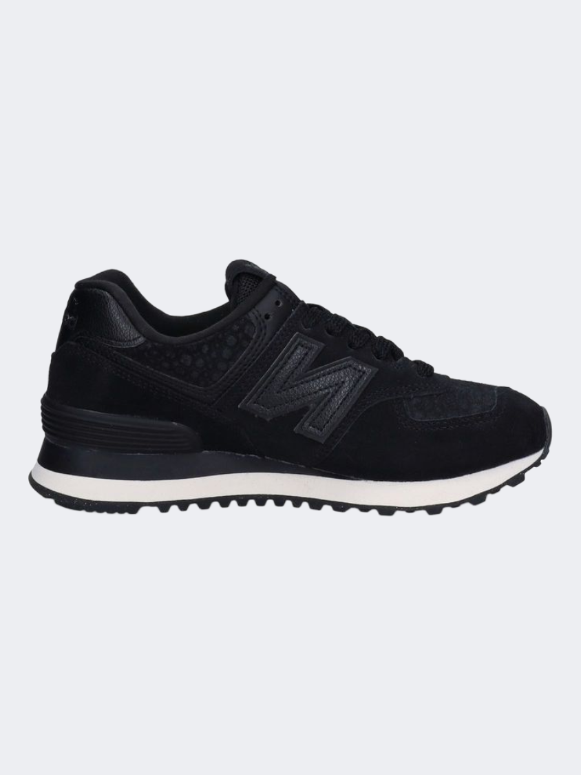 New Balance 574 كور أحذية نمط حياة نسائية سوداء