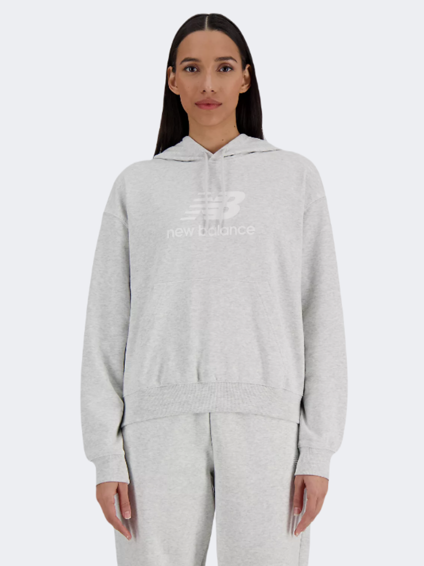 New Balance Sport Essentials Women Lifestyle Hoody Ash Heather