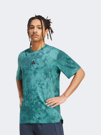 Adidas Power Aop Men Training T-Shirt Teal/Aurora Ivy