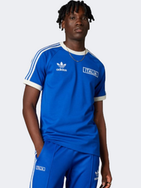 Adidas إيطاليا أديكلور كلاسيكس تيشيرت كرة قدم رجالي أزرق ملكي