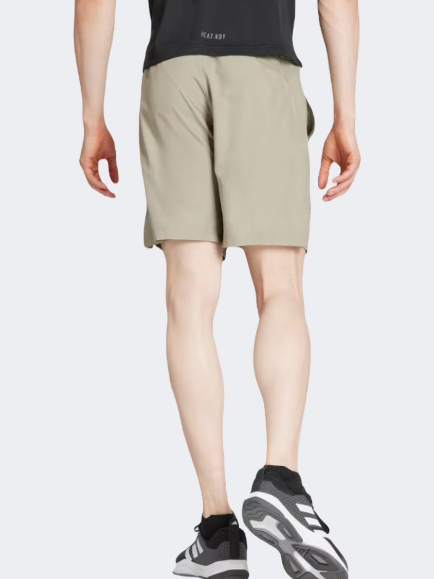 Adidas Gym Plus Woven Men Training Short Silver Pebble