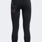 Under Armour Motion Branded Ankle Girls Training Tight Black/Pink