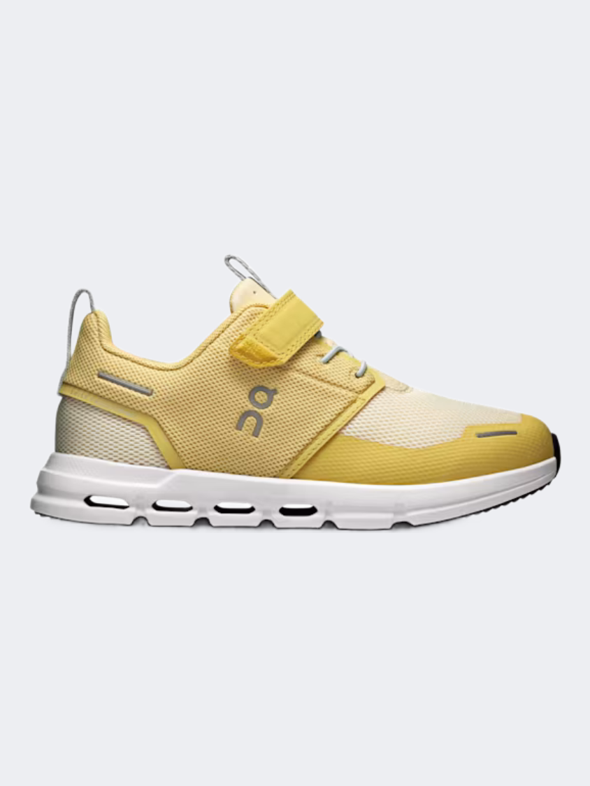 On Cloud Play Ps-Boys Lifestyle Shoes Citrine/White