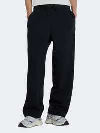 بنطال نمط حياة رجالي من نيو بالانس أثلتيكس من قماش الفليس الفرنسي باللون الأسود