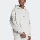 Adidas Future Icons 3-Stripes Men Sportswear Hoody Grey Heather