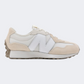 أحذية New Balance 327 Ps-Girls للحياة اليومية باللون الأبيض/ملح البحر