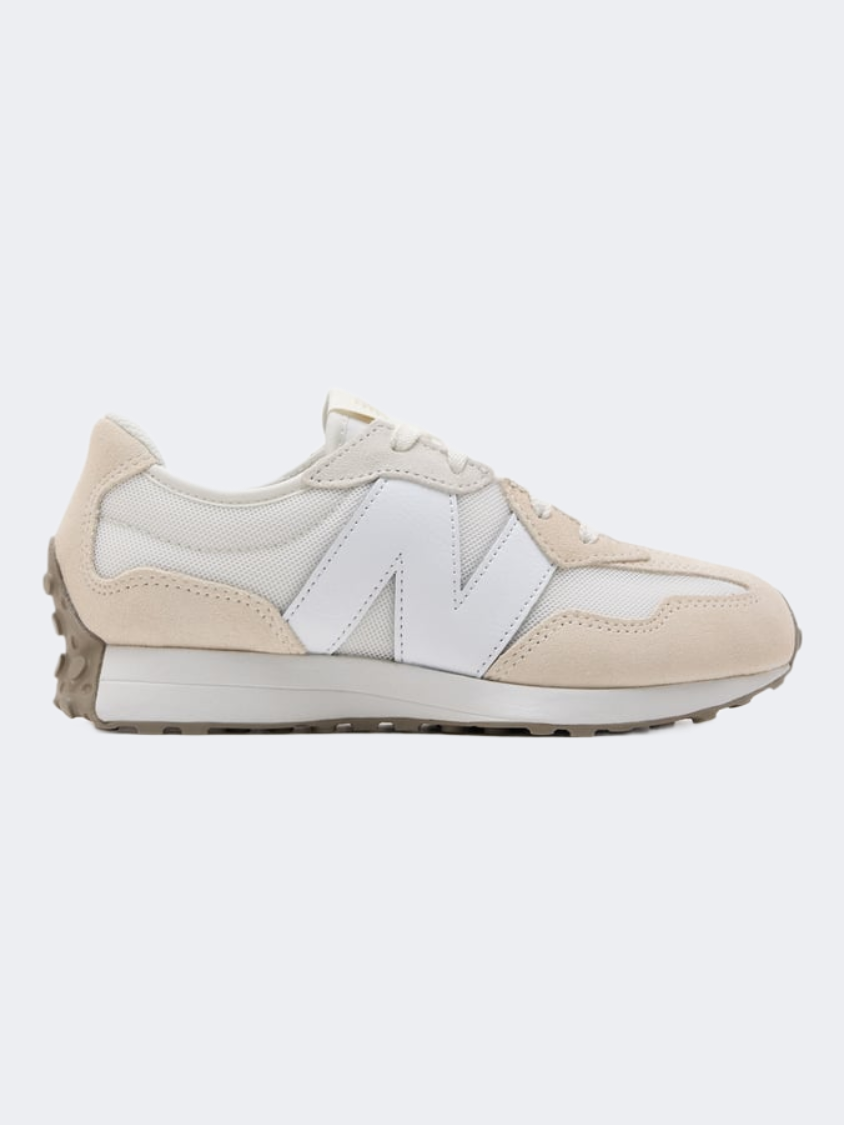 أحذية New Balance 327 Ps-Girls للحياة اليومية باللون الأبيض/ملح البحر