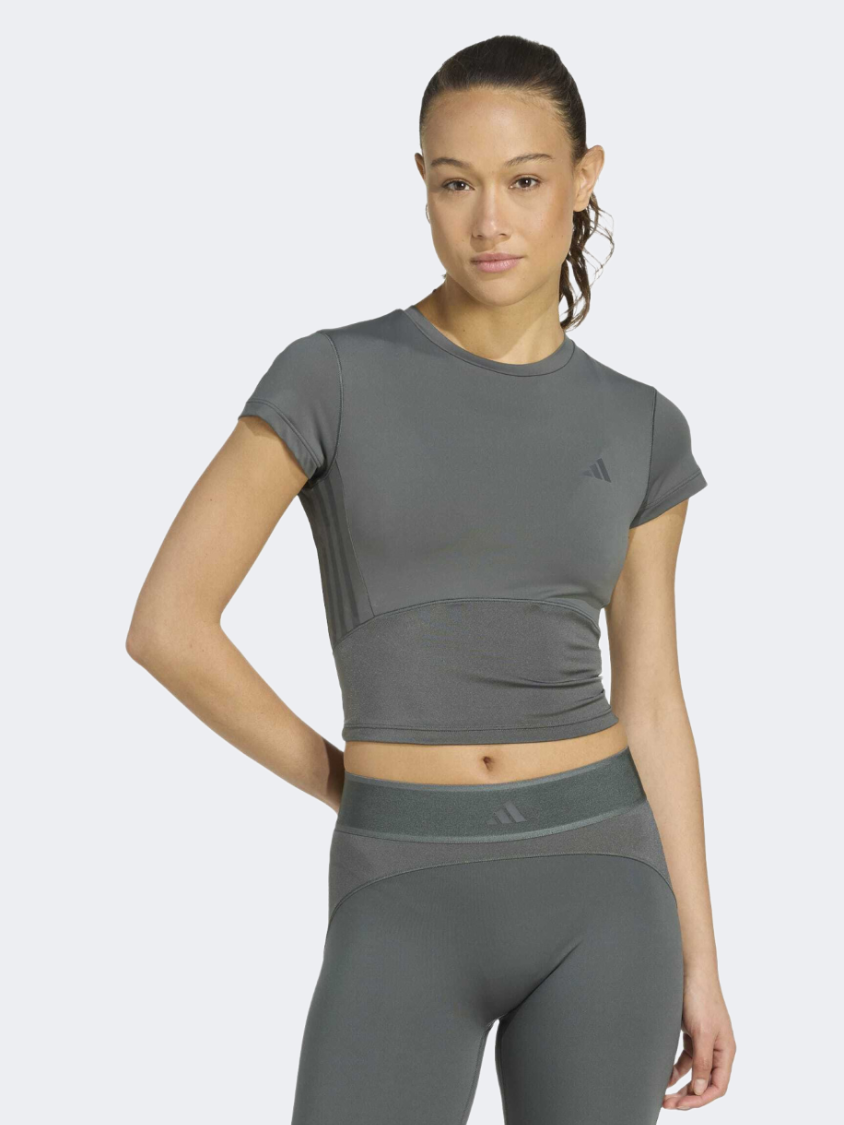 Adidas Baby Brillant Hyperglam Women Training T-Shirt Grey