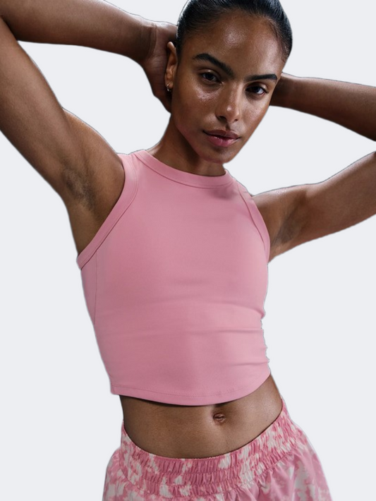 Nike One Fitted Women Training Tank Pink/Black