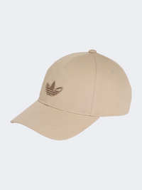قبعة بيسبول اورجينال من Adidas Adicolor Classic Trefoil للجنسين بلون كاكي ثري