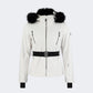 Oil And Gaz Comfortable Women Skiing Jacket White/Black/Gun