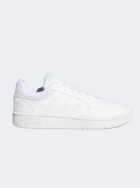 حذاء رياضي نسائي Adidas Hoops 3 أبيض/رمادي فاتح