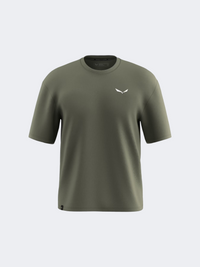 Salewa Eagle Glacier Loose Men Hiking T-Shirt Faded Green