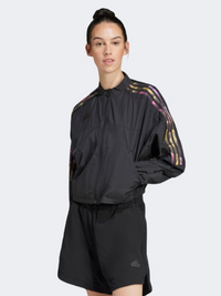 Adidas Tiro Q2 جاكيت ملابس رياضية نسائي أسود/متعدد