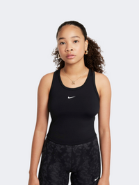 توب تدريب بنات Nike One Df لون أسود/أبيض