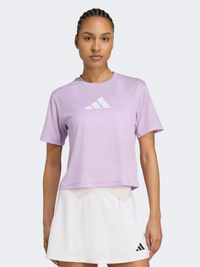 Adidas Train Essentials Big Logo Performance Women Training T-Shirt Powder Plum