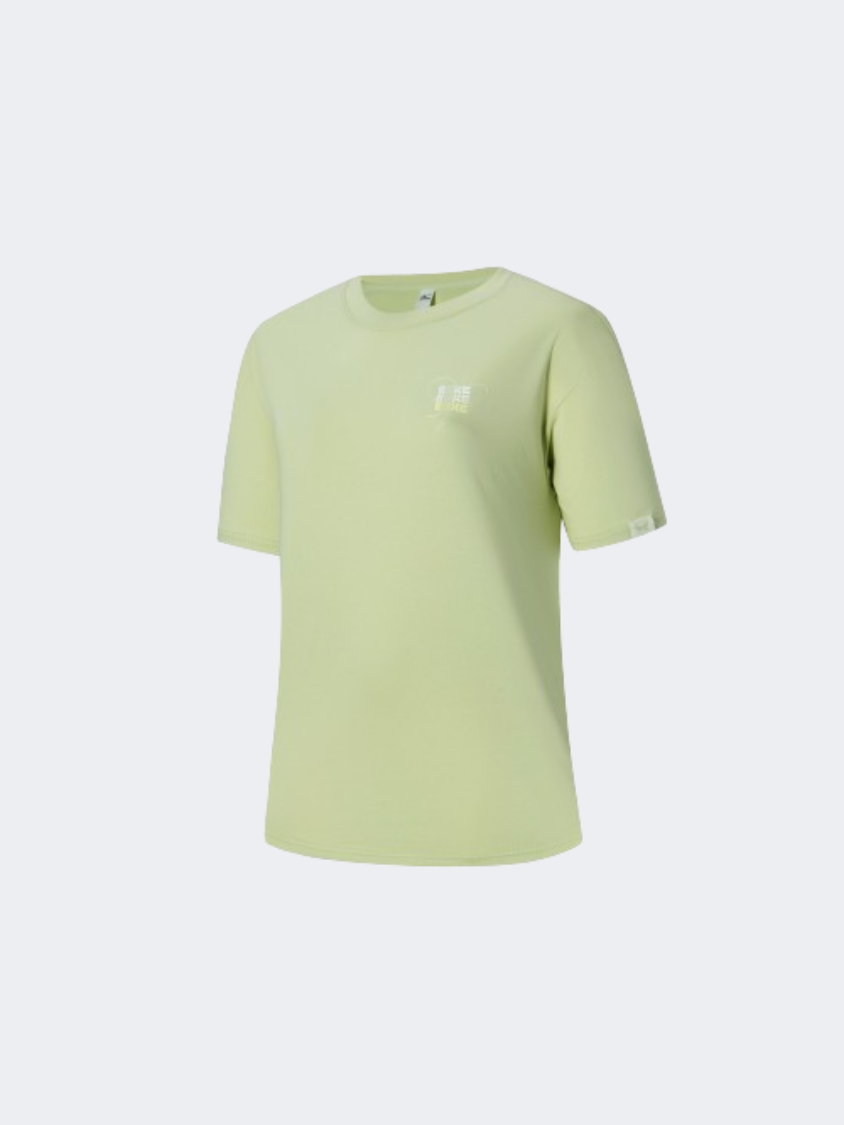 Erke Crew Neck Women Training T-Shirt Green