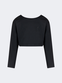 Oil & Gaz Criss-Cross Kids-Girls Lifestyle Crop Top Black