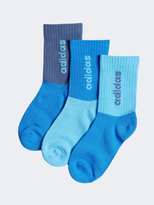 Adidas Linear 3P Boys Training Sock Blue Burst/Royal