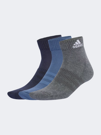 Adidas جوارب رياضية مبطنة 3 أزواج رجالي تدريب متعدد الألوان