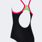 Zoggs Kerrawa Strikeback Girls Swim Monokini Black/Magento/Green
