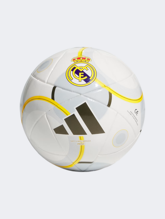 Adidas Real Madrid Home Mini Unisex Football Ball White/Gold/Grey