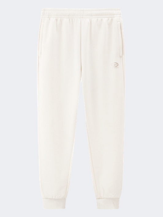 Erke Knitted Cropped Women Training Pant Glacier White