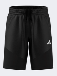 شورت رياضي أول سبورت للأطفال-الأولاد من Adidas باللونين الأسود/الأبيض