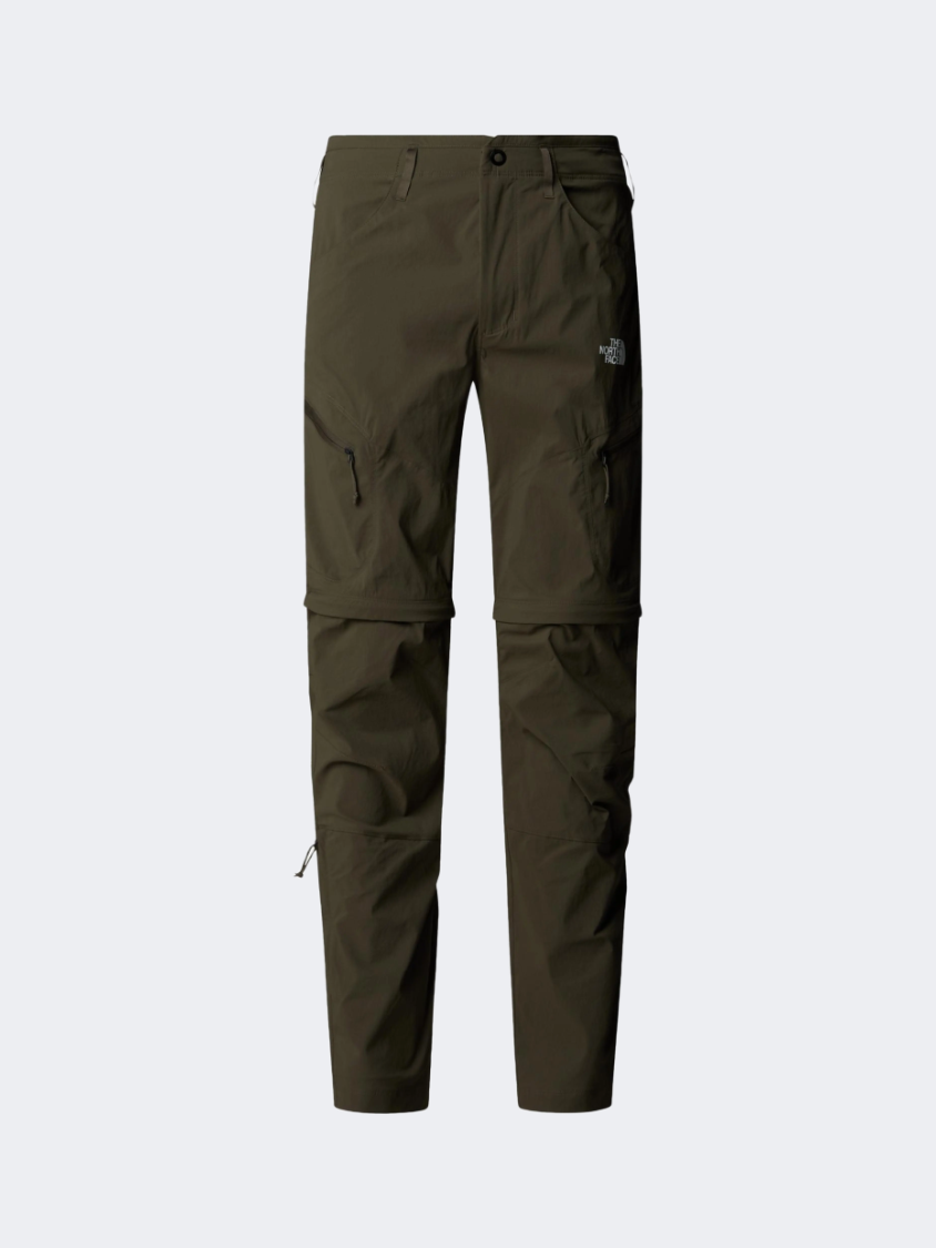 بنطال رجالي للمشي قابل للتحويل بتصميم مدبب من The North Face Exploration بلون تاوب أخضر جديد