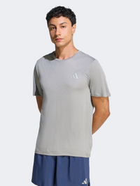 أديداس تي شيرت للجري للرجال أساسي أدي365 رمادي متوسط اللون