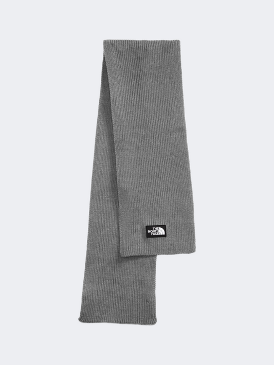 The North Face Logo Box Unisex Lifestyle Scarf Grey Heather